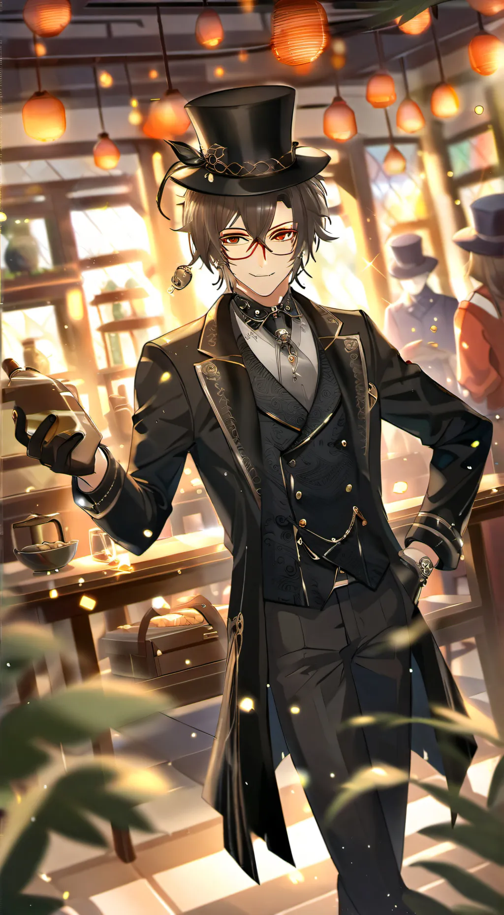 ai character: BlackSprunki(nice) background