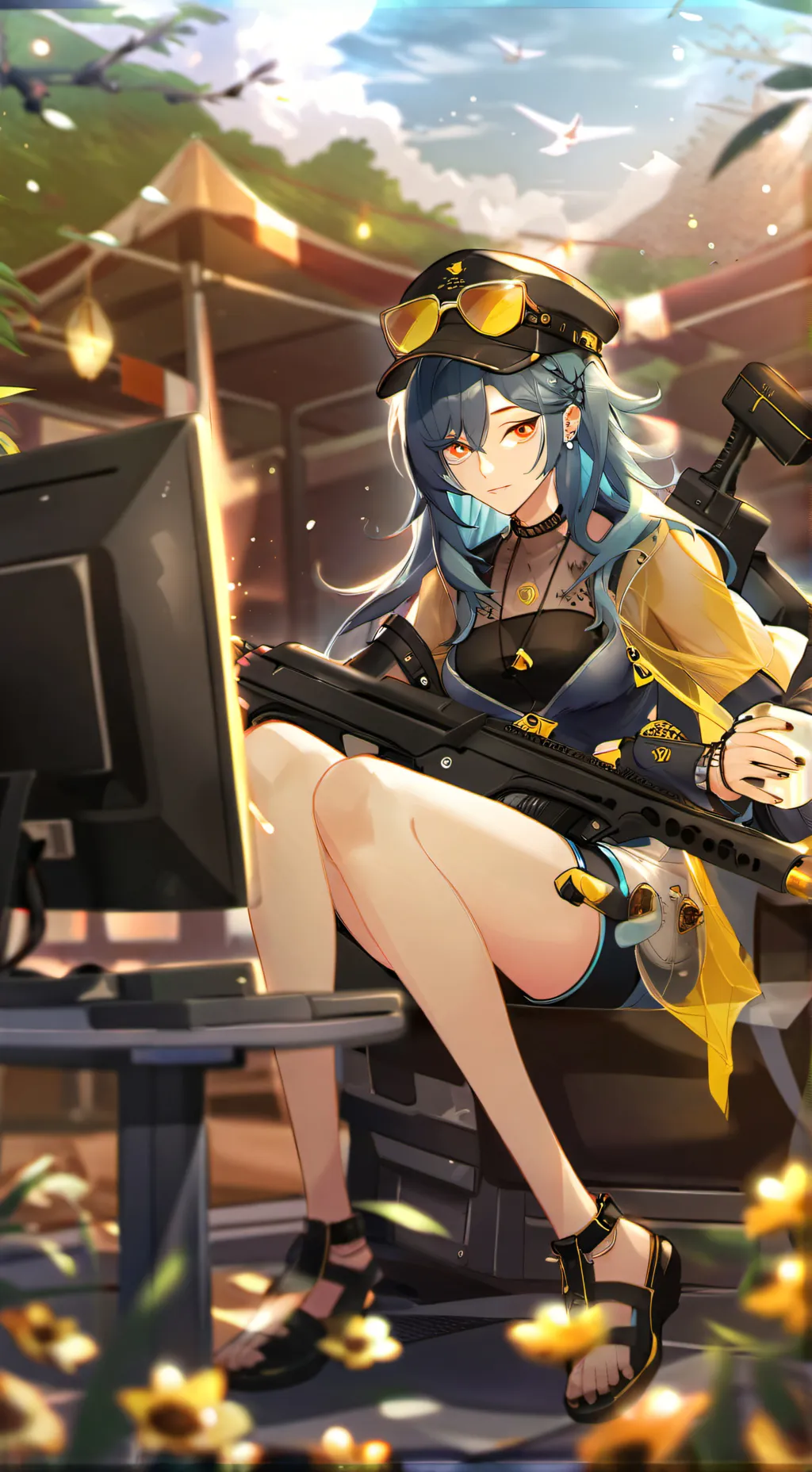 ai character: Uzi background
