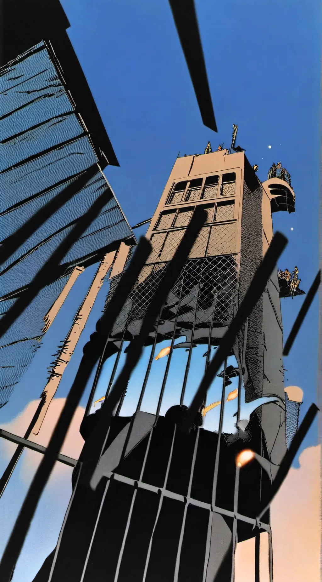 ai character: Mha x jail break background