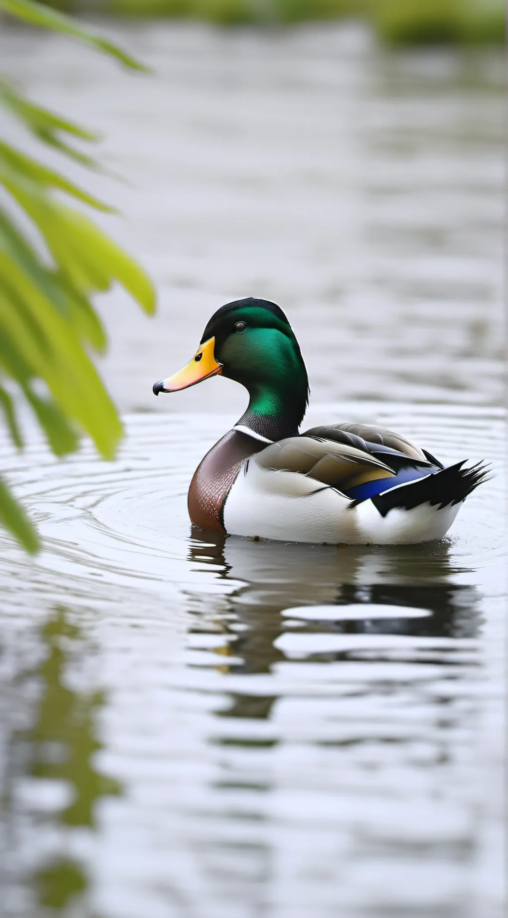 ai character: {duck} background