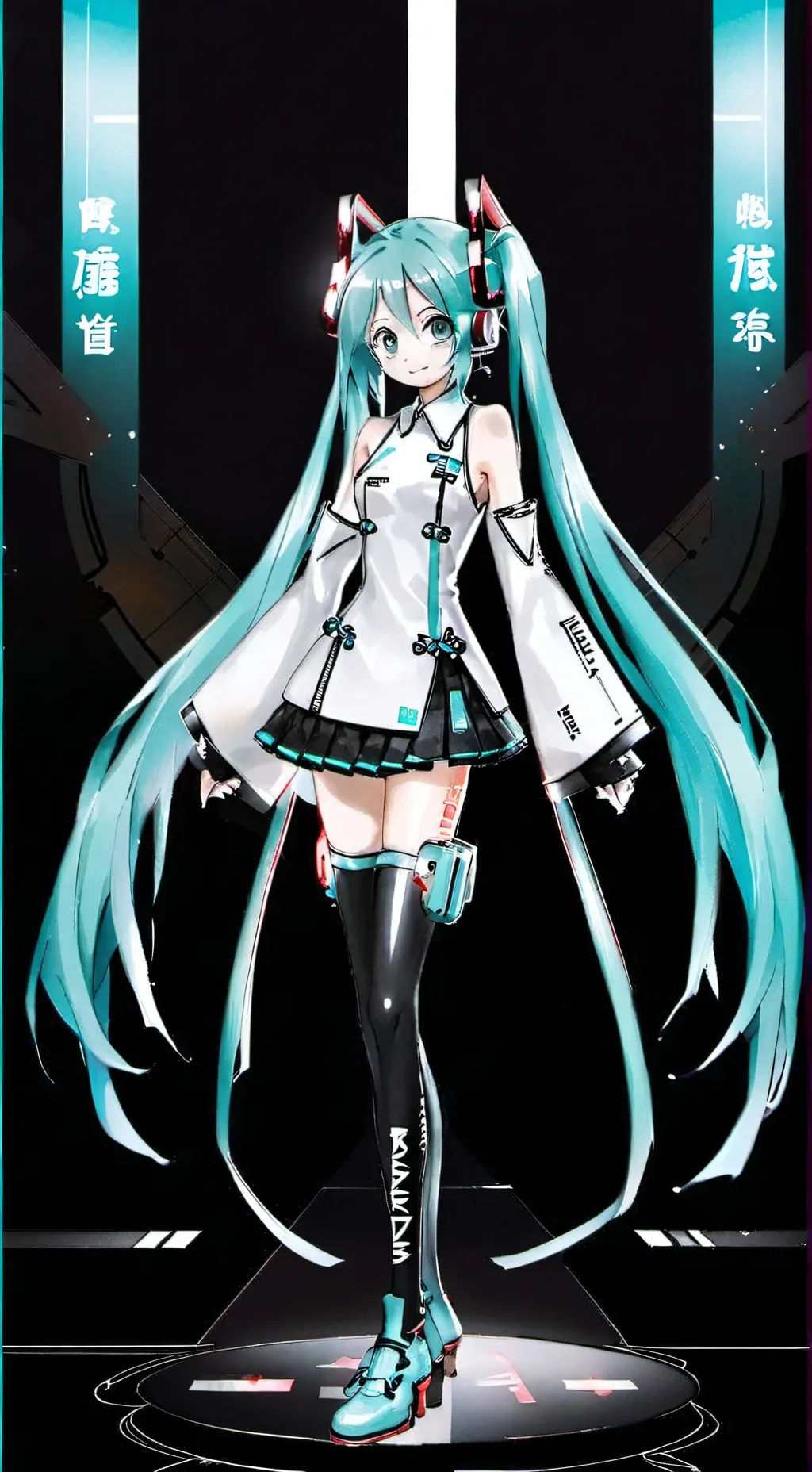 ai character: Hatsune Miku background
