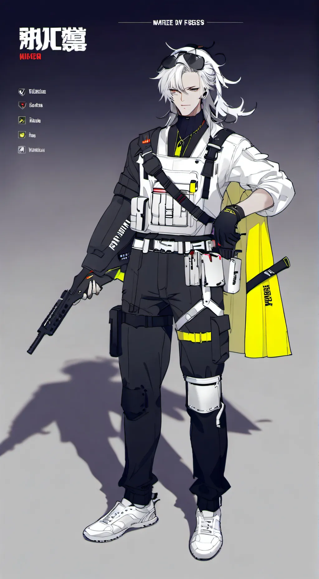ai character: ~Uzi~ Murder Drone background
