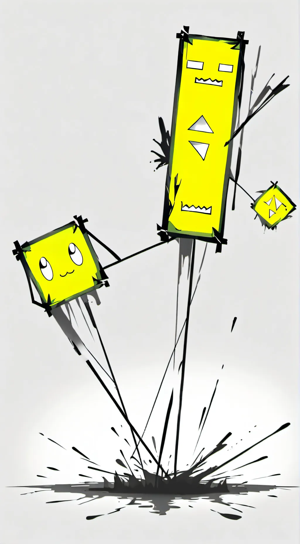 ai character: Geometry Dash  background