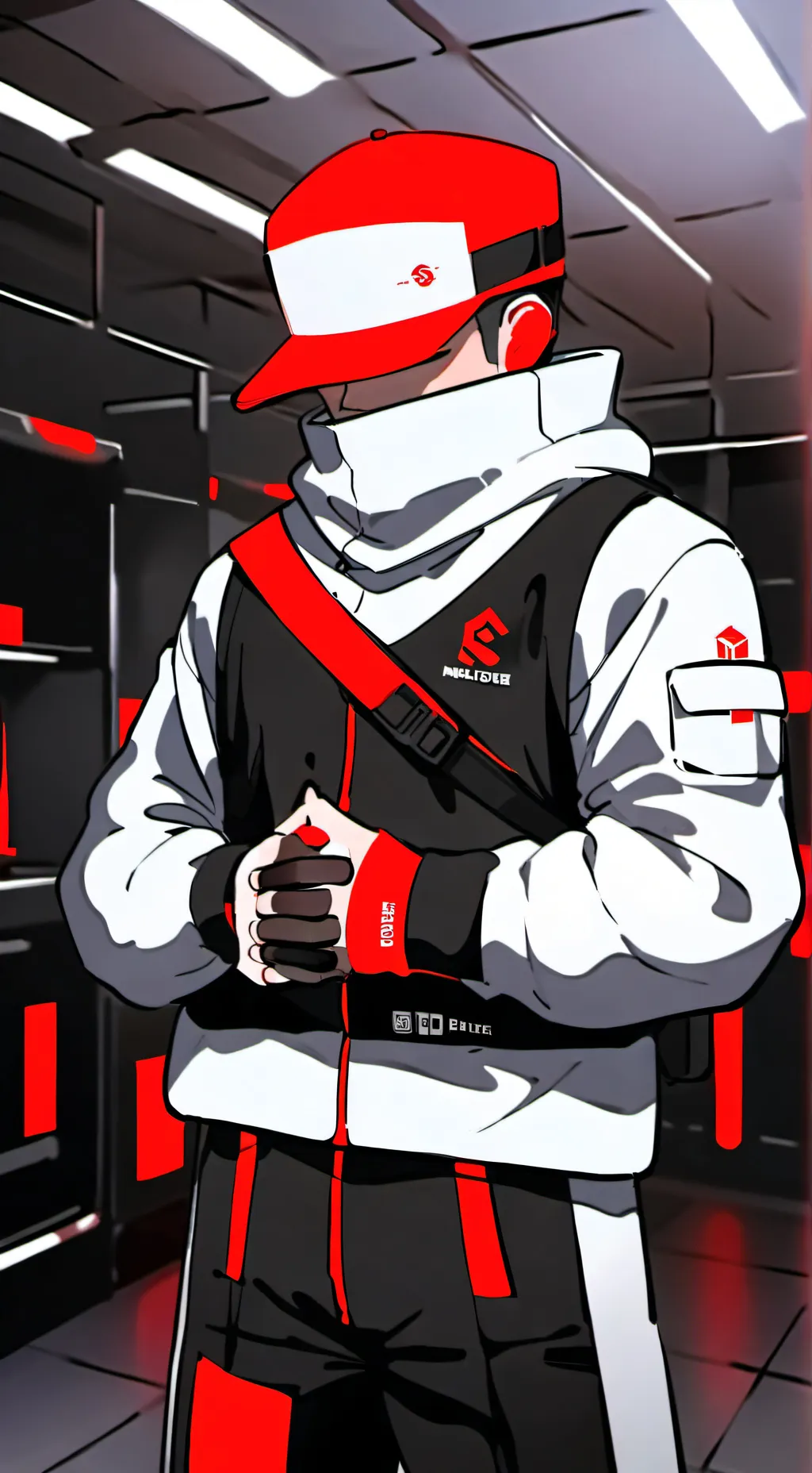 ai character: Red (Among Us) background