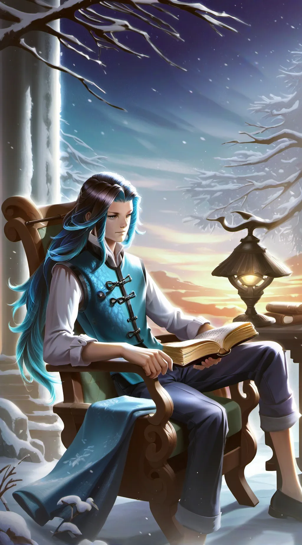 ai character: tokito  background