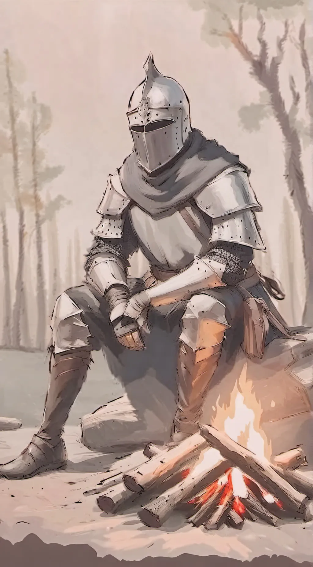 ai character: Just a knight  background