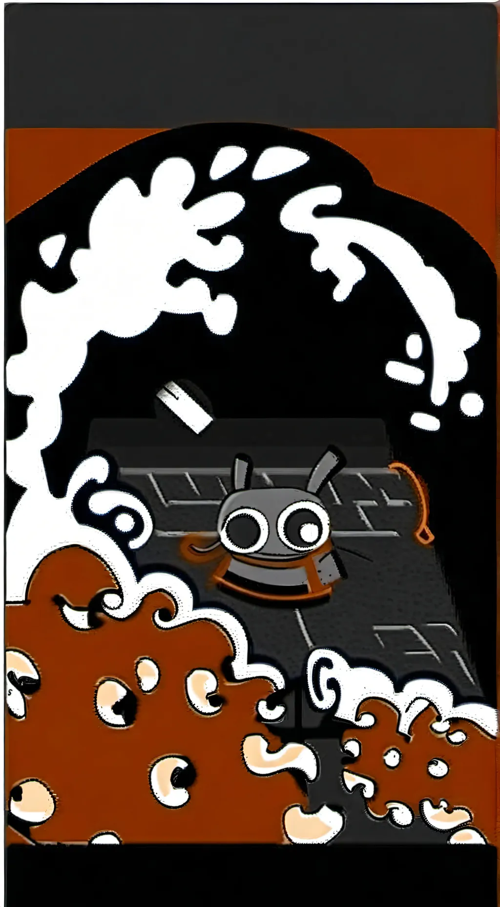 ai character: Sprunki Halloween background