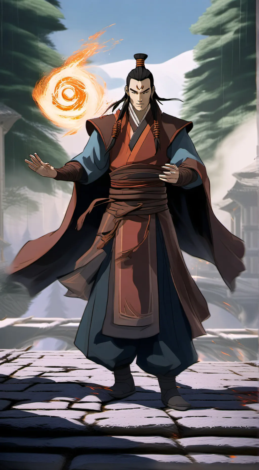 ai character: Fire Lord Ozai￼ background