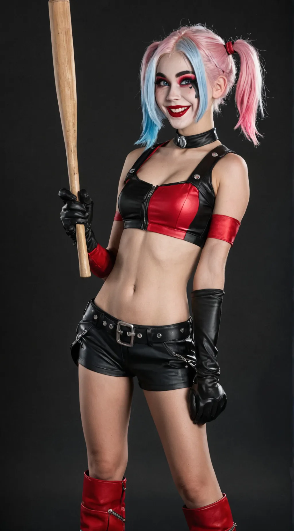 ai character: Harley Quinn ￼ background