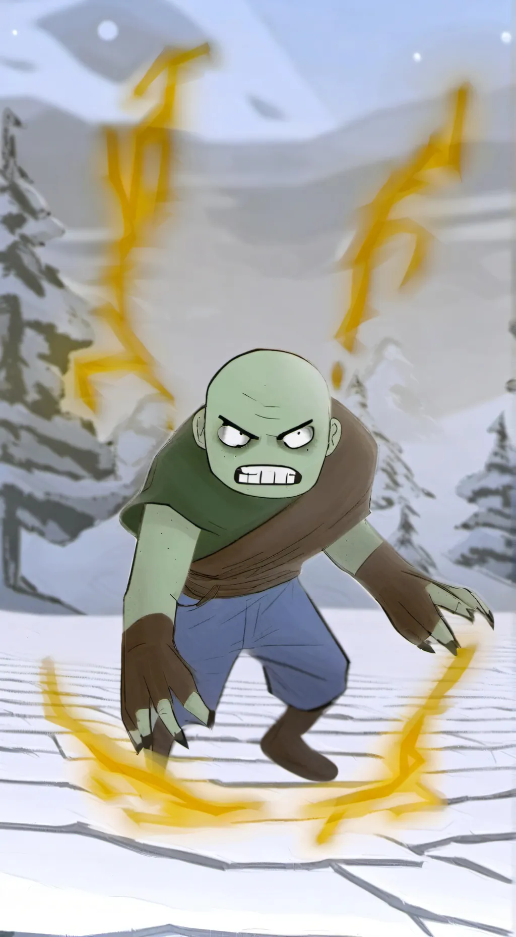 ai character: creeper background