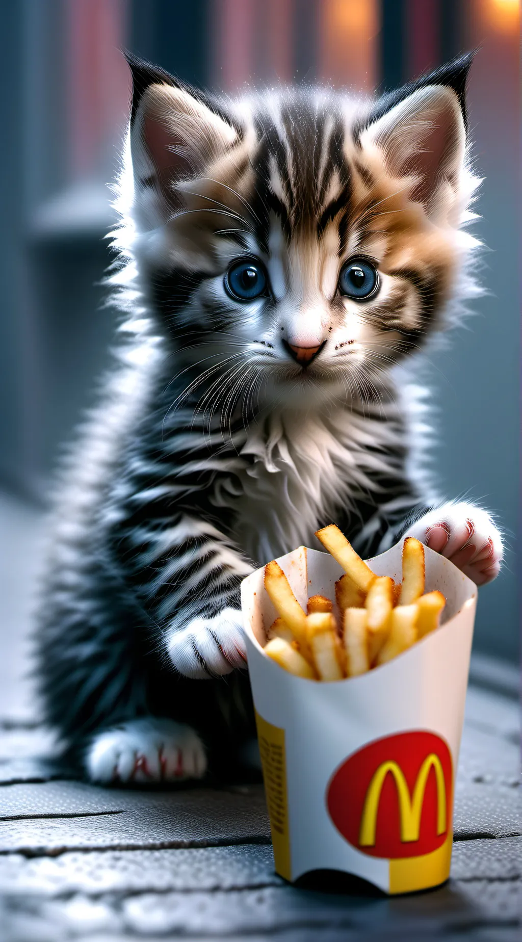 ai character: Kitten background