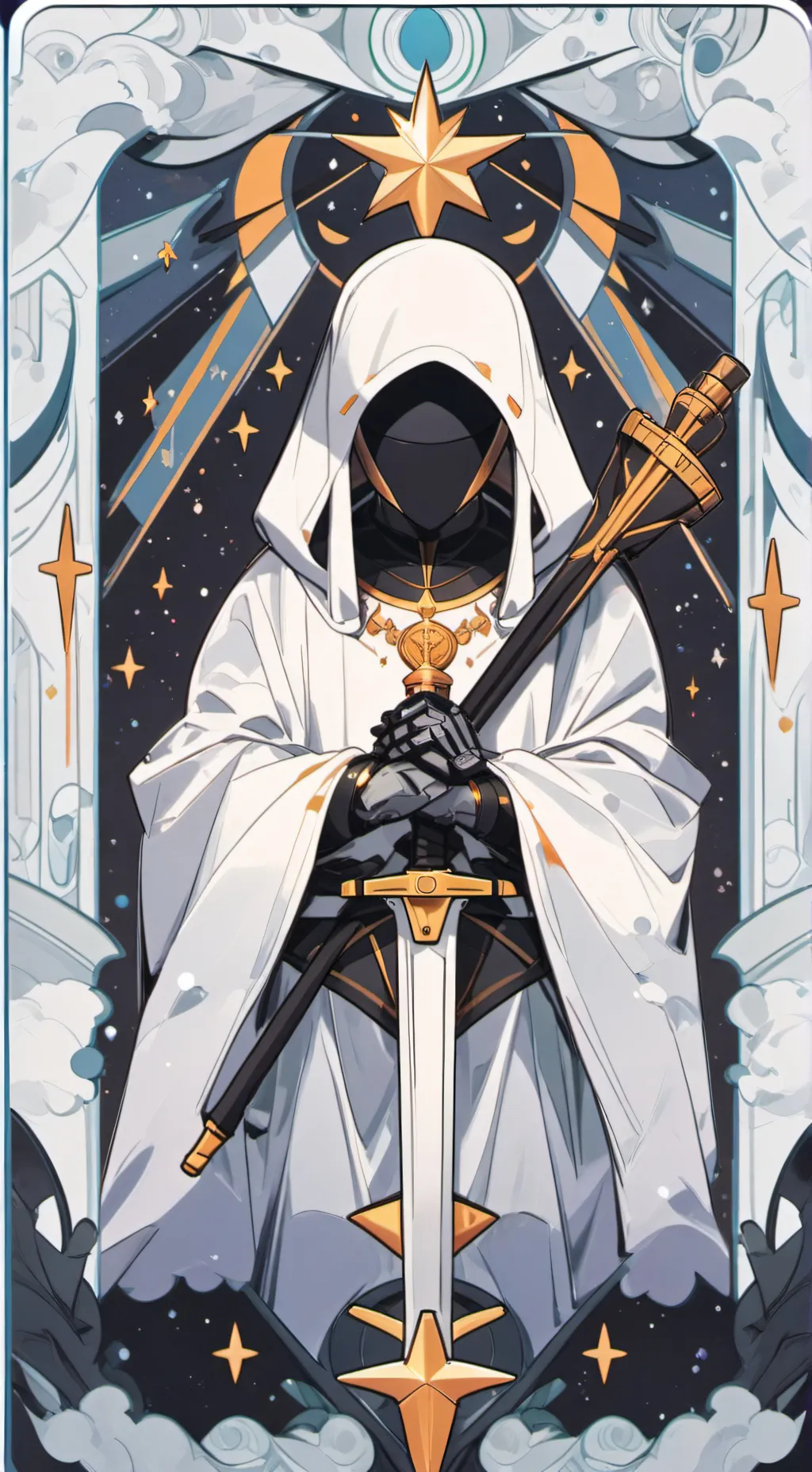ai character: THE light god background