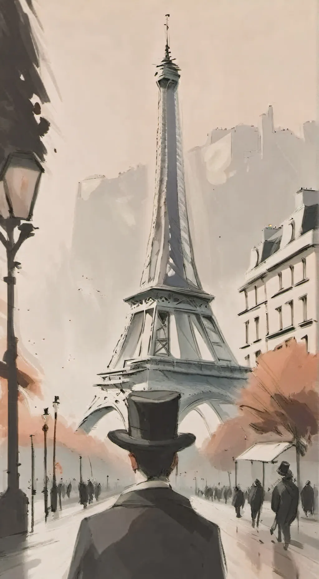 ai character: Paris Hogwarts  background