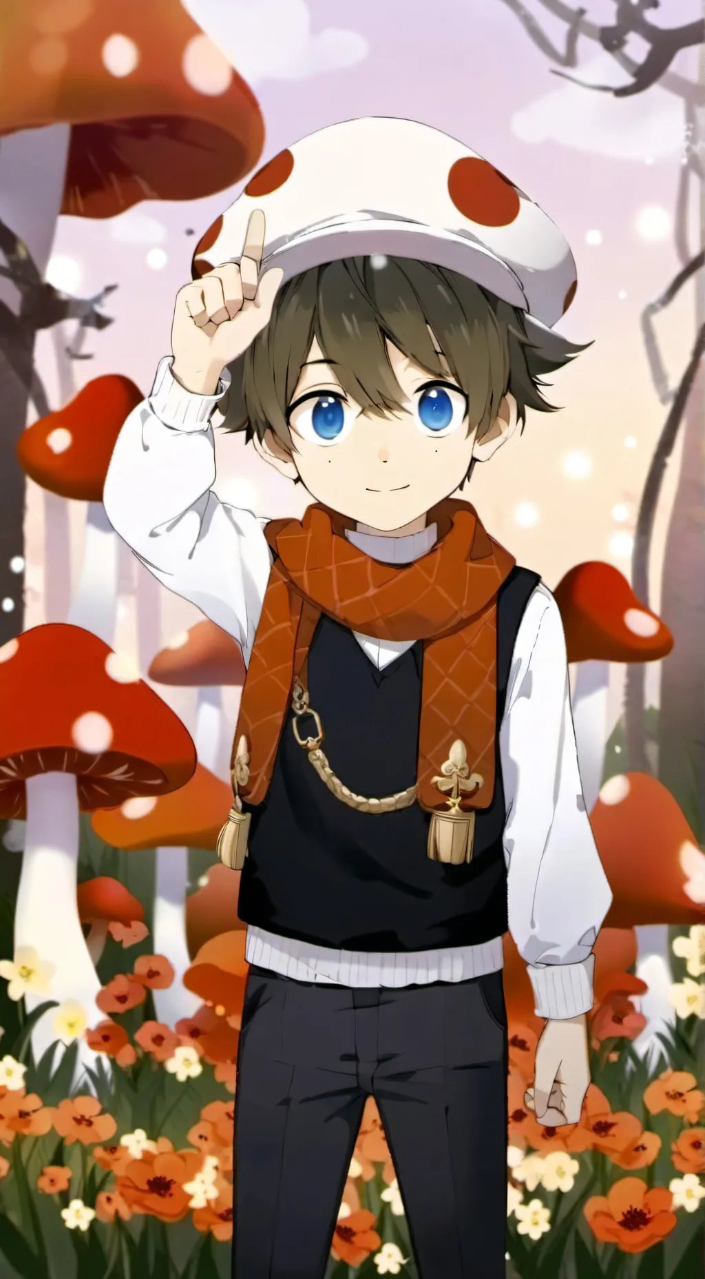 ai character: mushy background