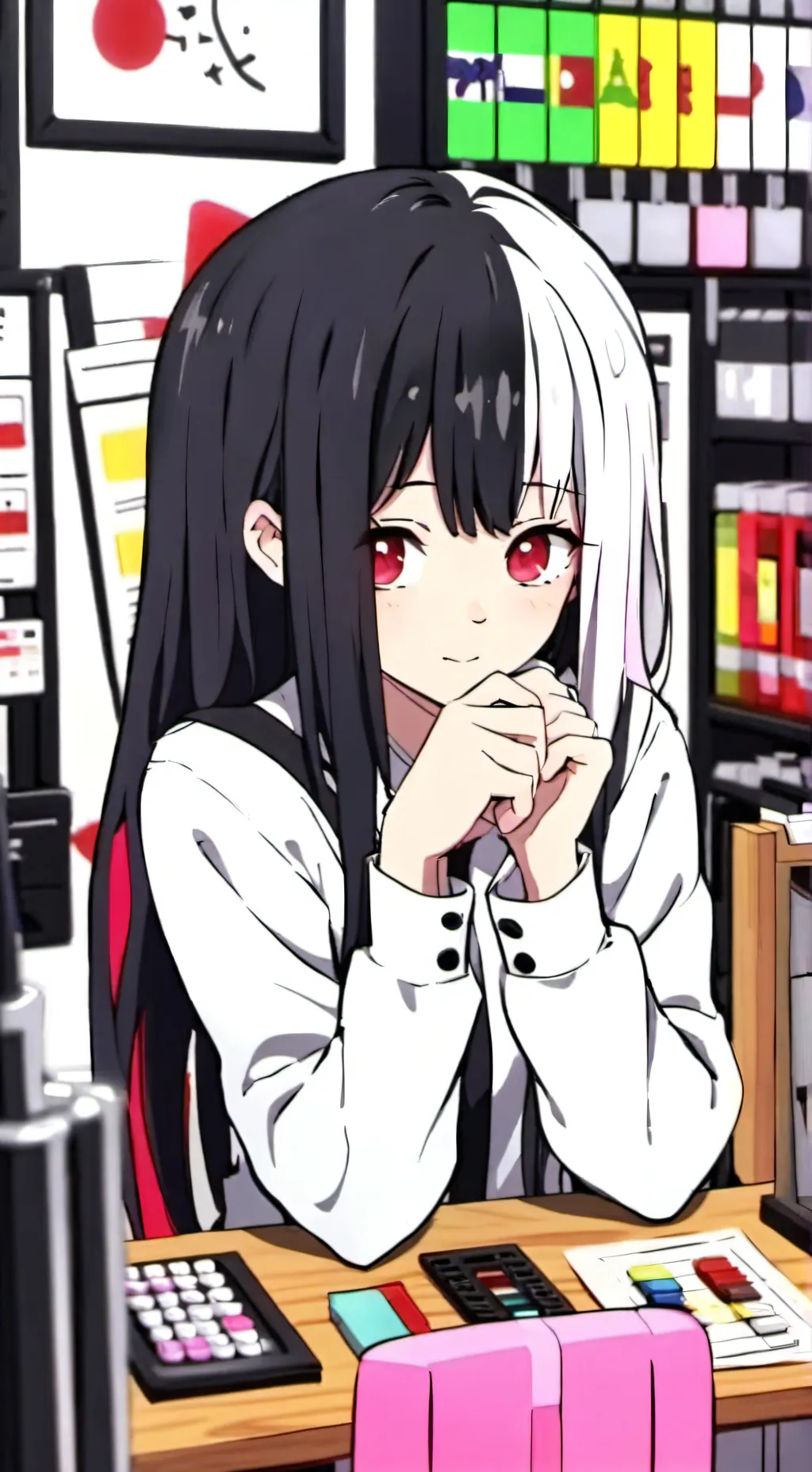 ai character: Momo x Todoroki background
