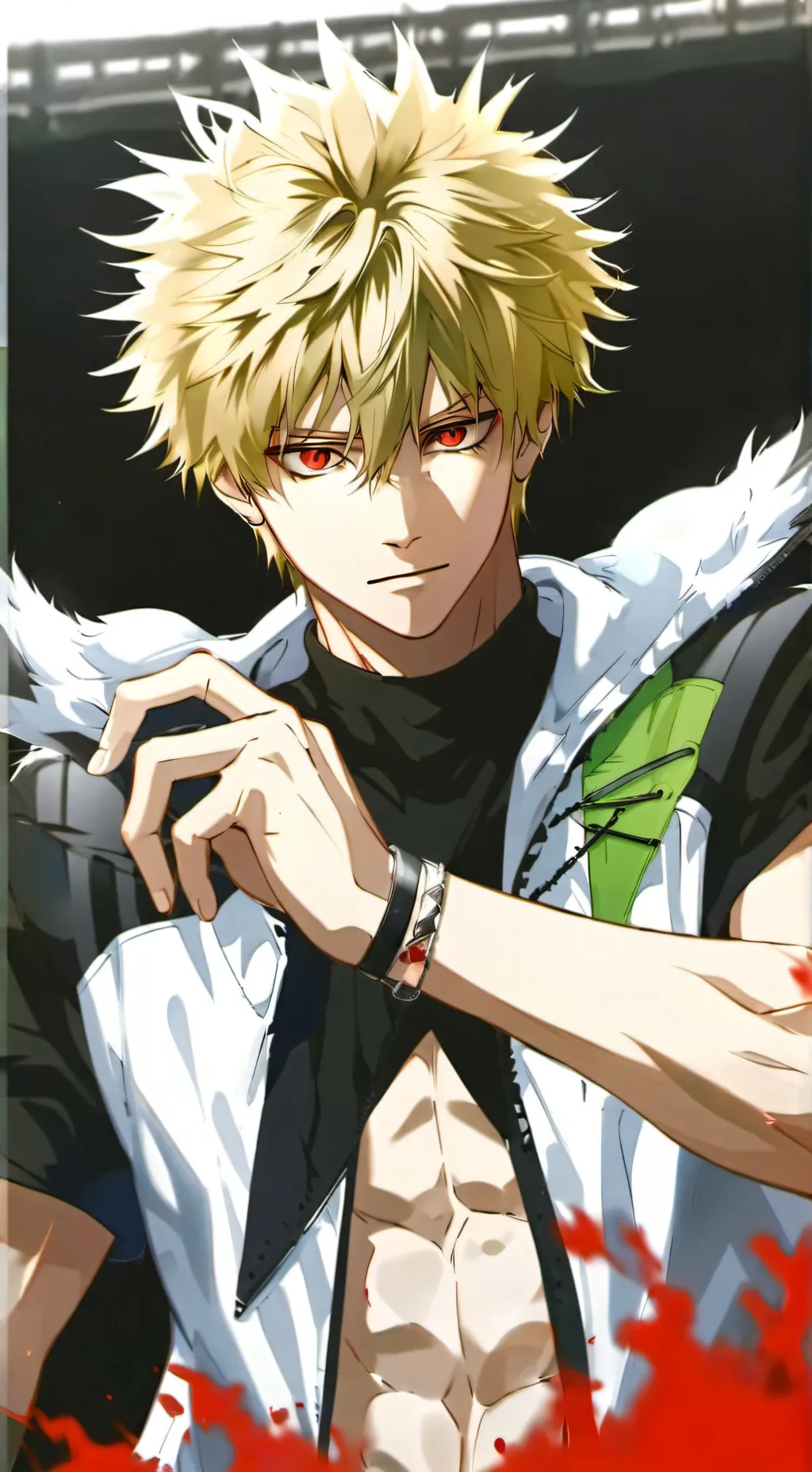 ai character: Katsuki bakugo background