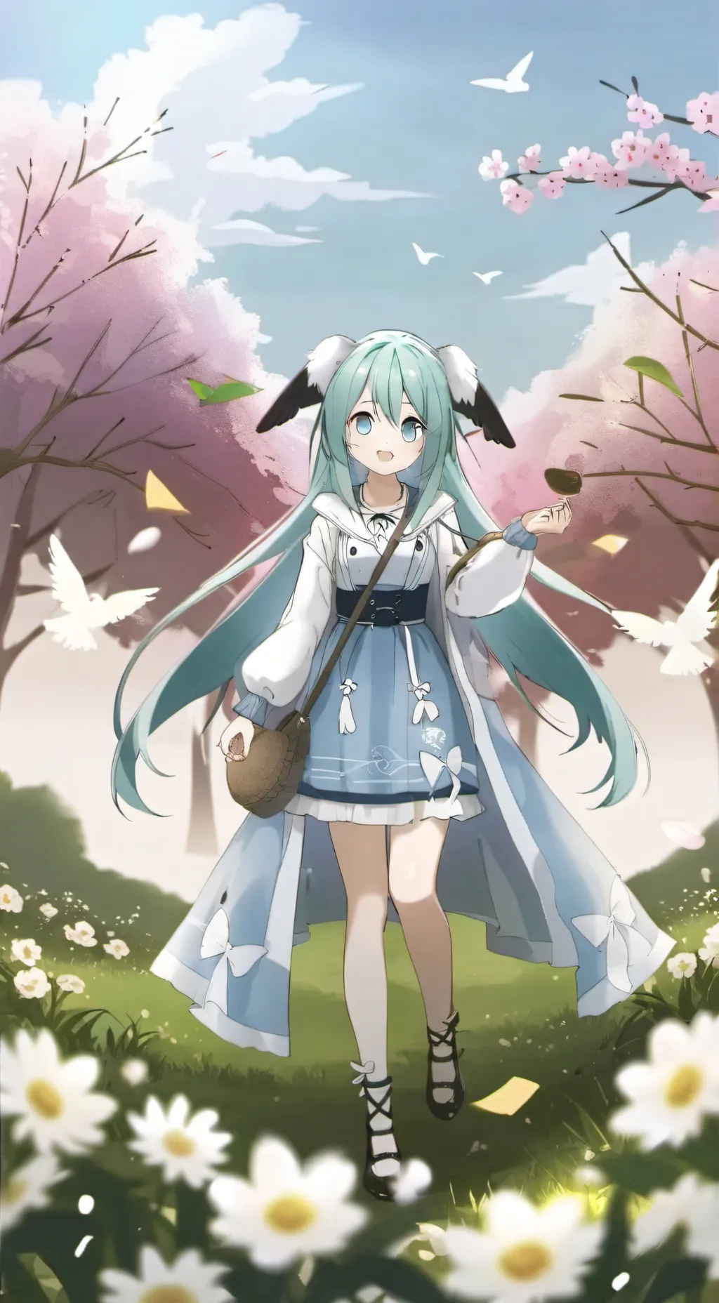 ai character: Miku background