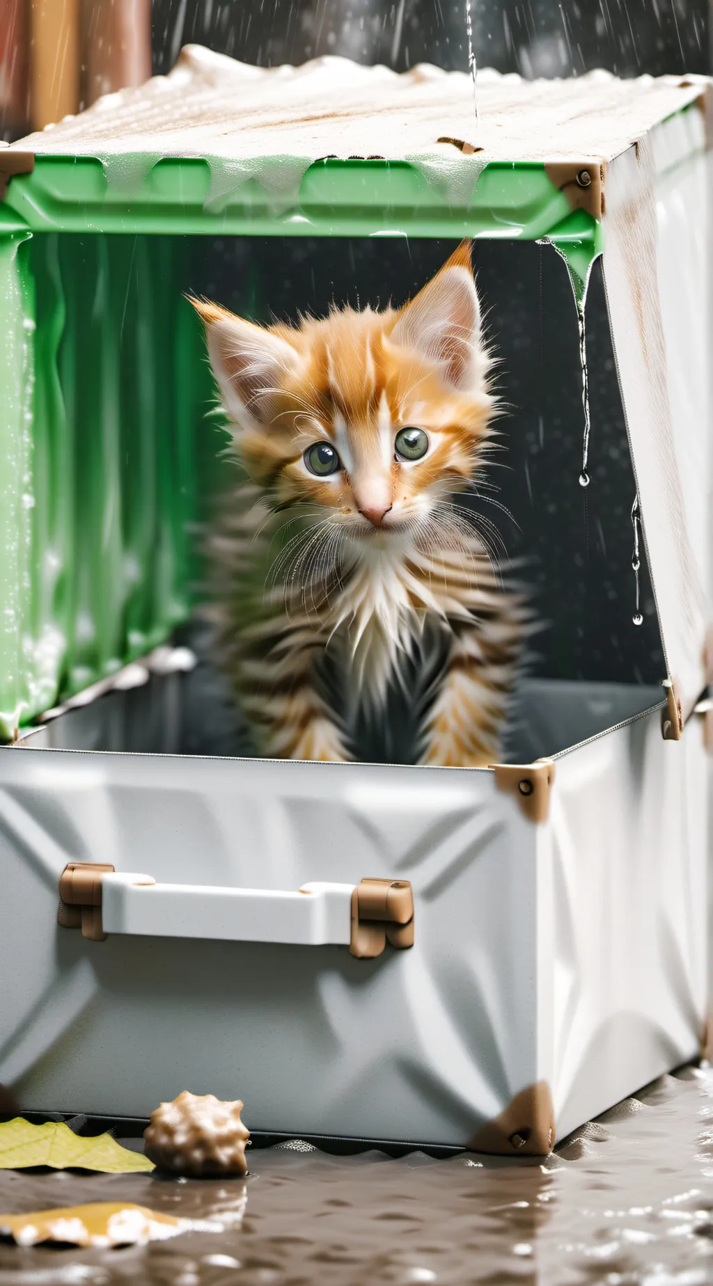 ai character: trapped kitten background