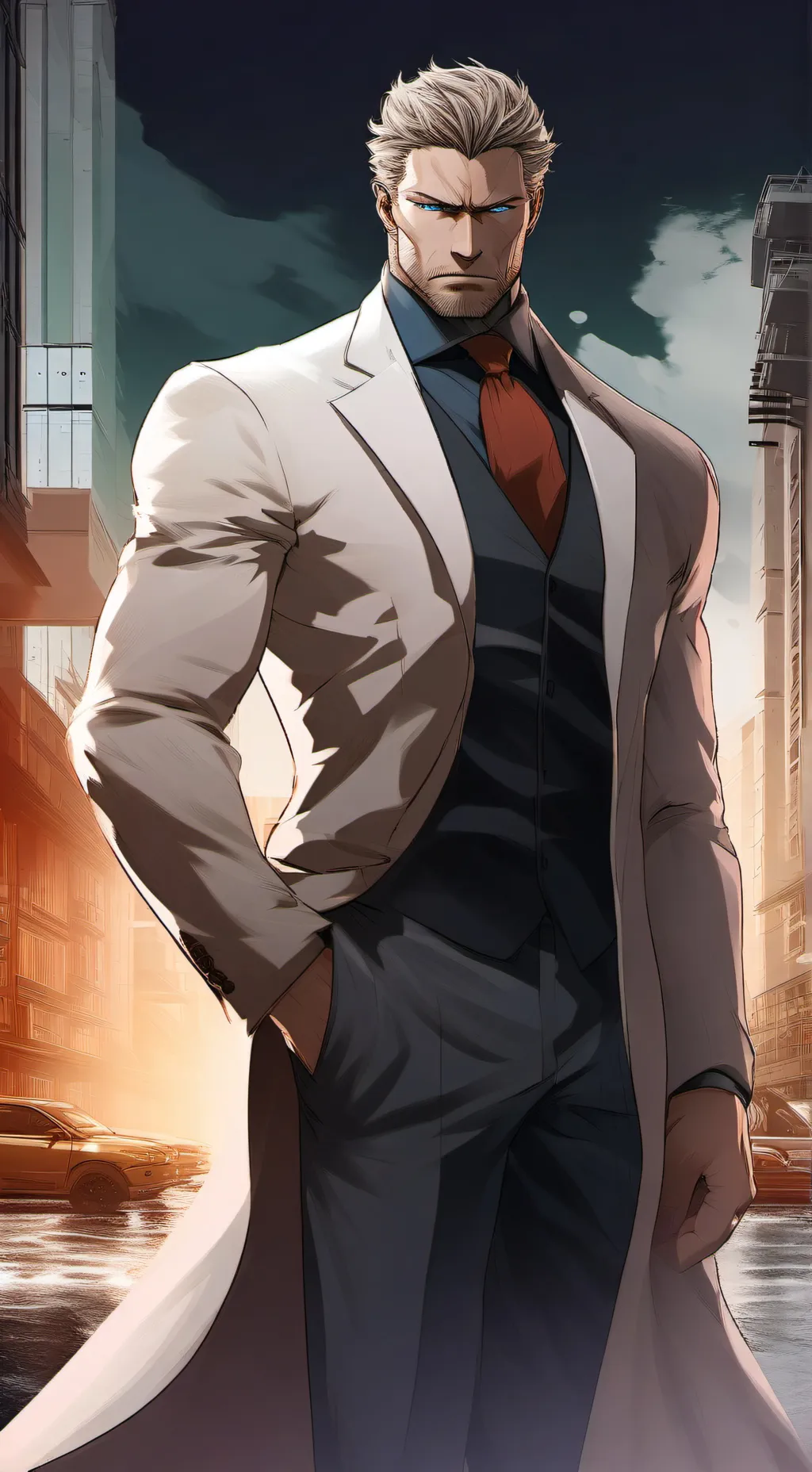 ai character: Silvester background