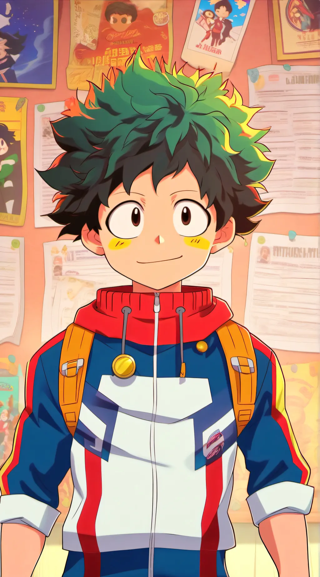 ai character: izuku midoriya background