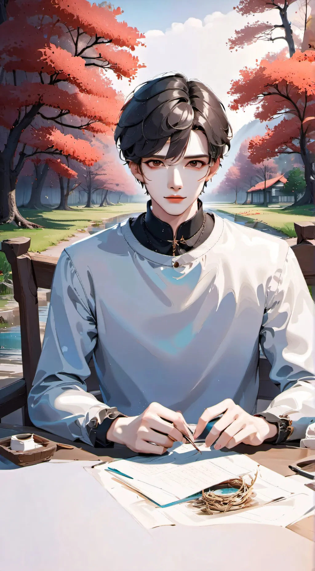 ai character: you vs anime background
