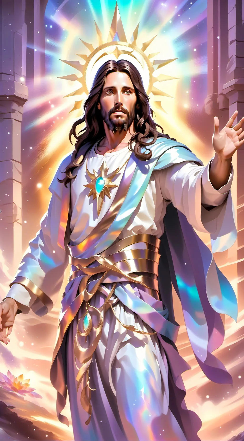 ai character: jesus prophet background