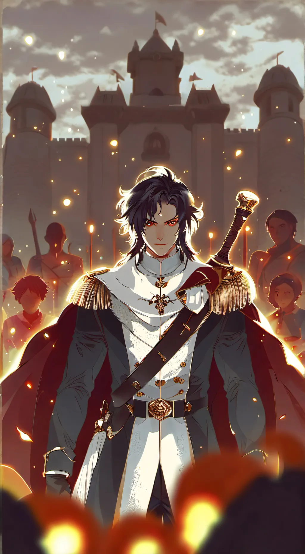 ai character: castillo infinito  background