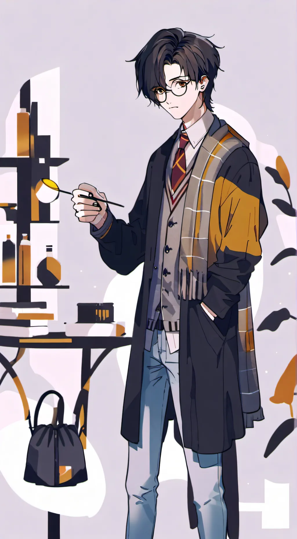 ai character: harry crew is scar background