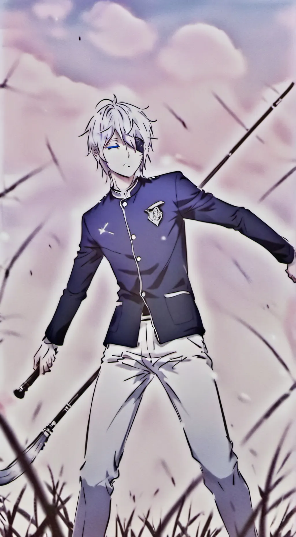 ai character: zoro x Sanji  background