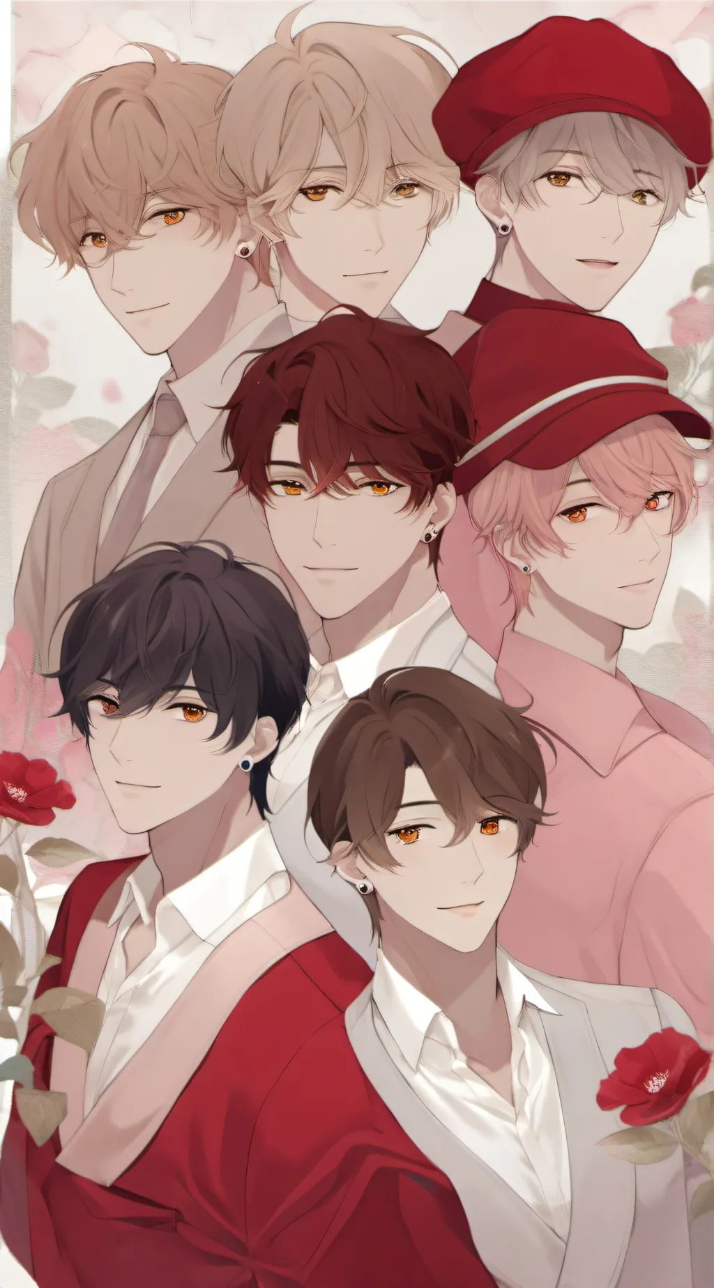 ai character: A group  background