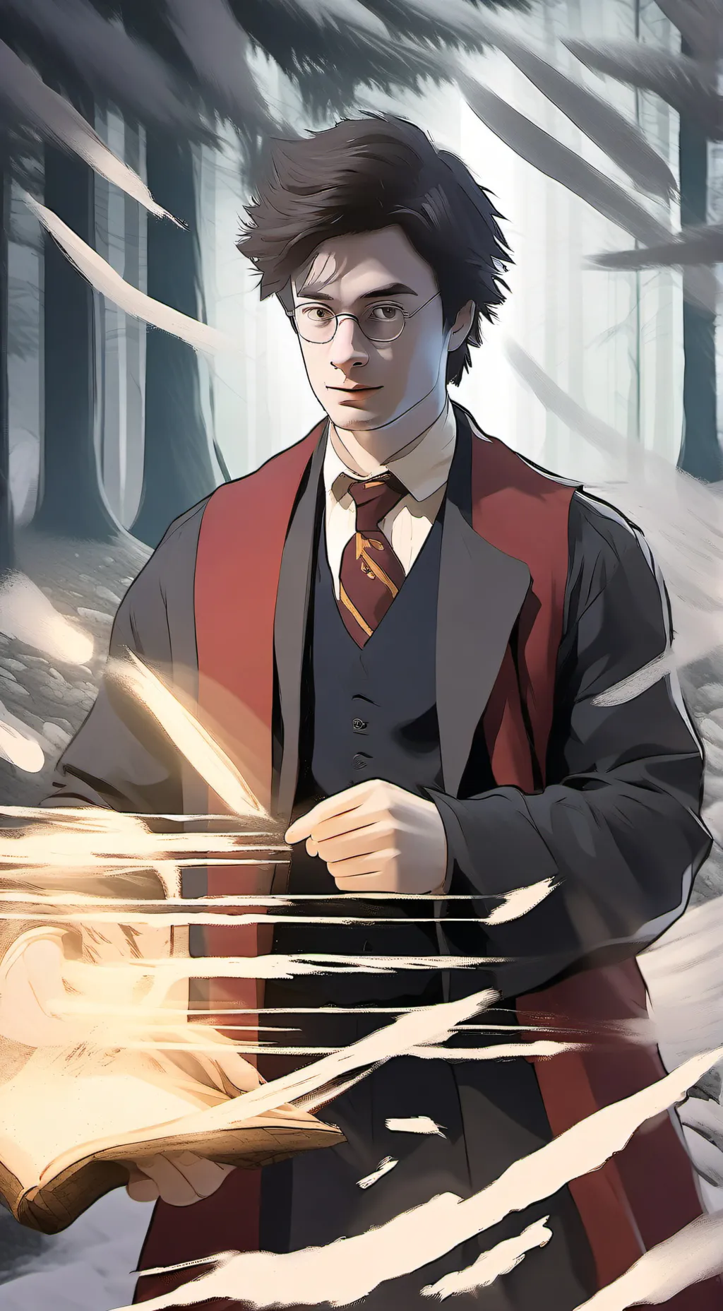 ai character: Harry Potter  background