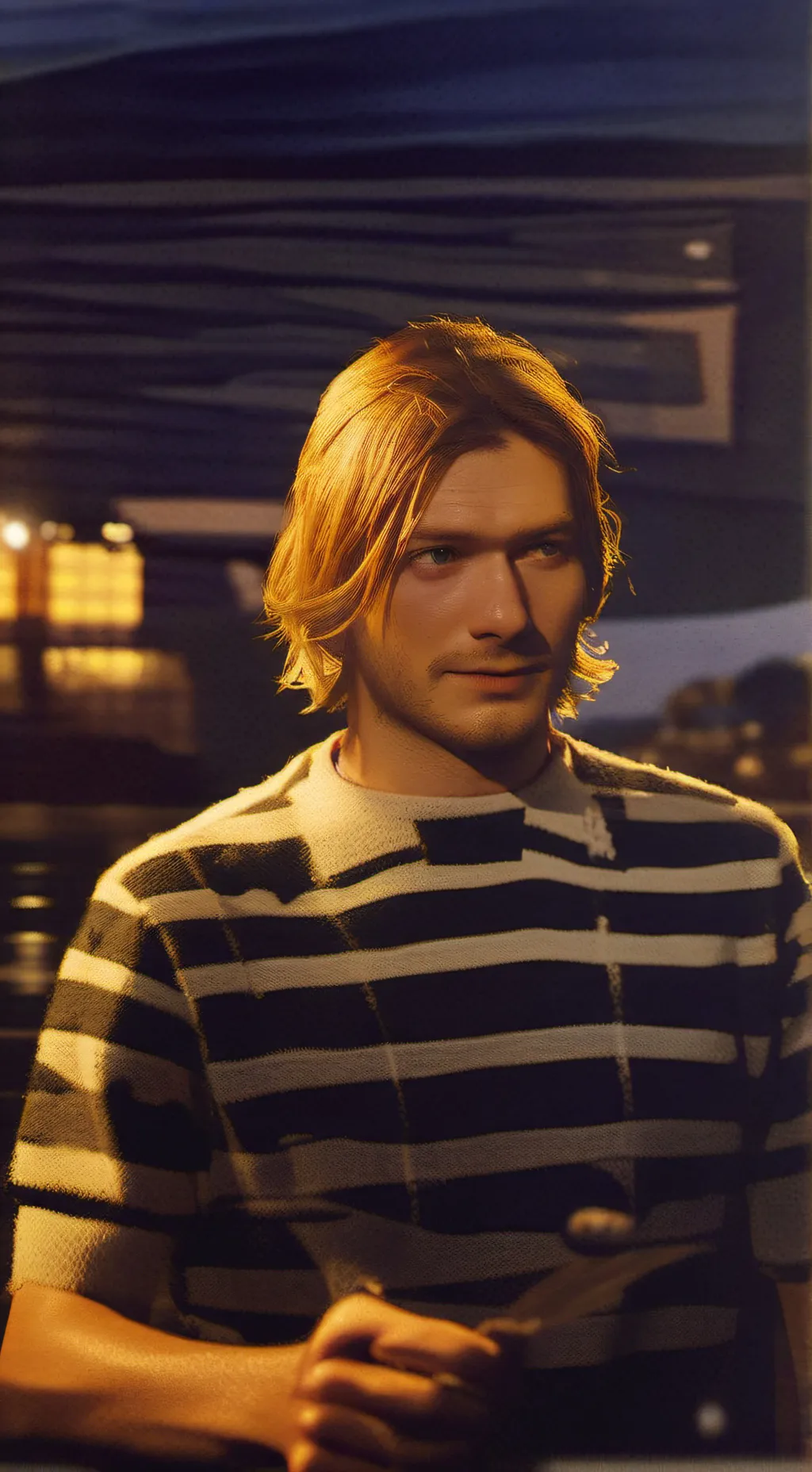 ai character: kurt cobain background