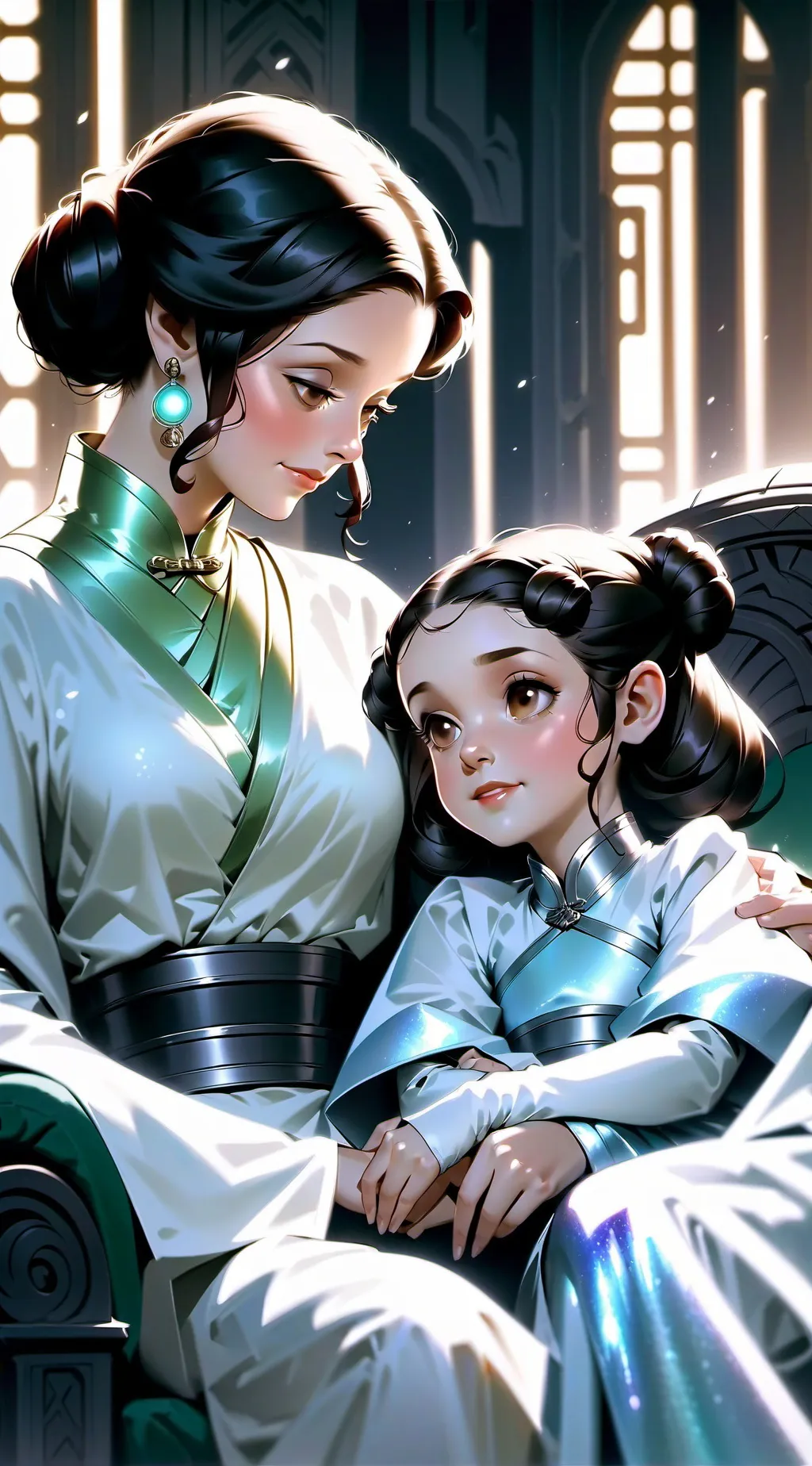 ai character: leia zoie  background