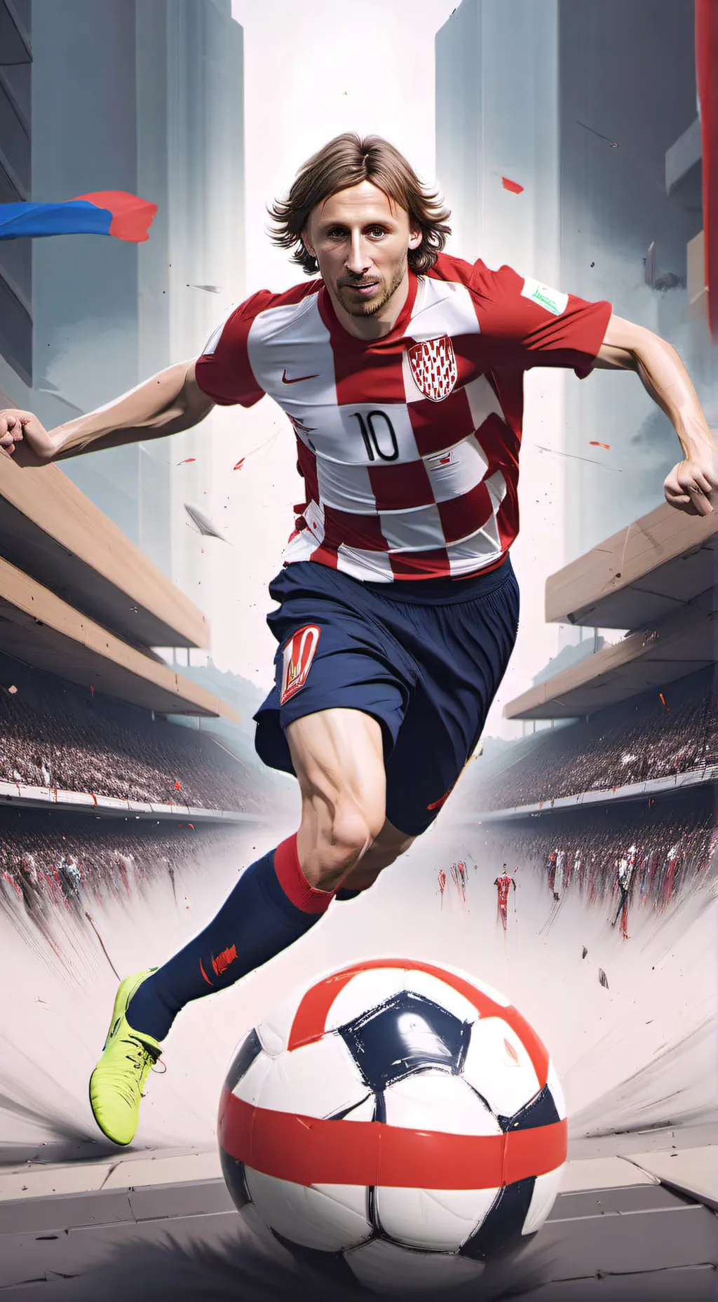 ai character: Luka Modric background