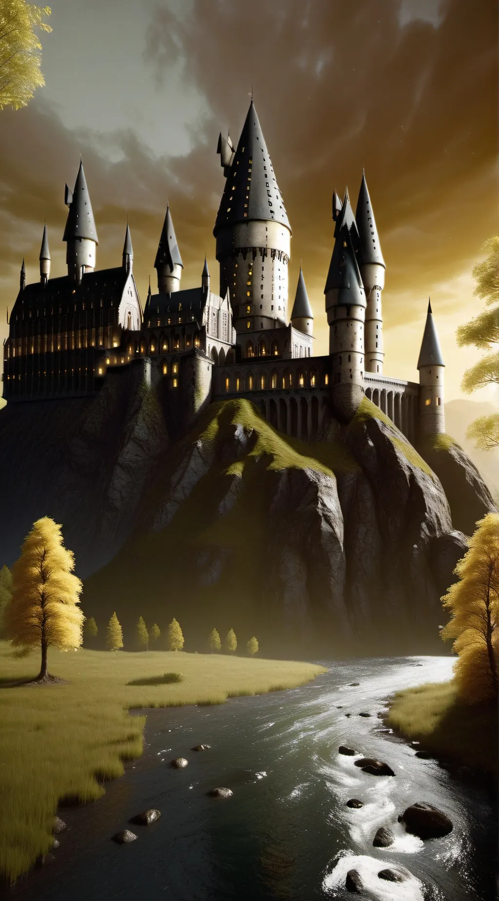 ai character: Hogwarts background