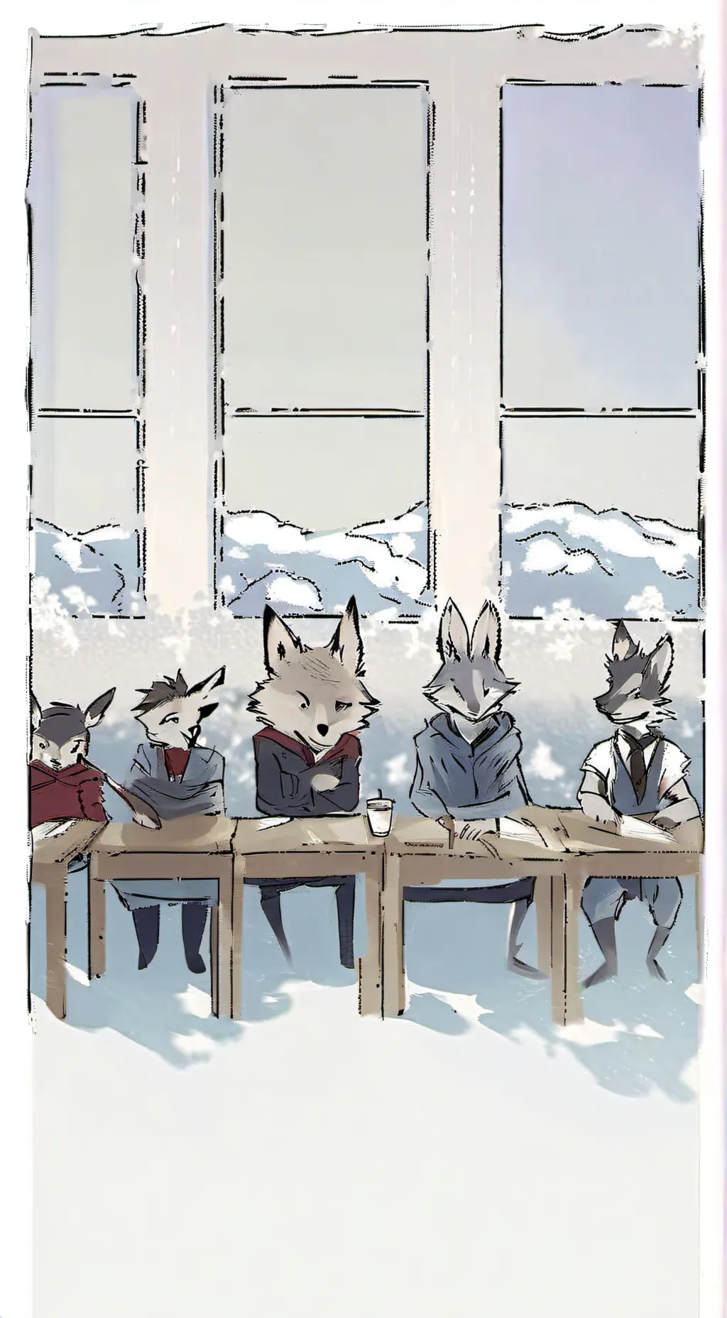 ai character: Kemono School  background