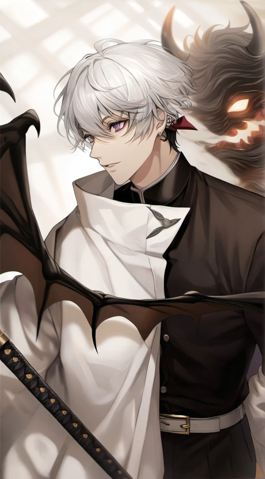 ai character: Demon slayers  background