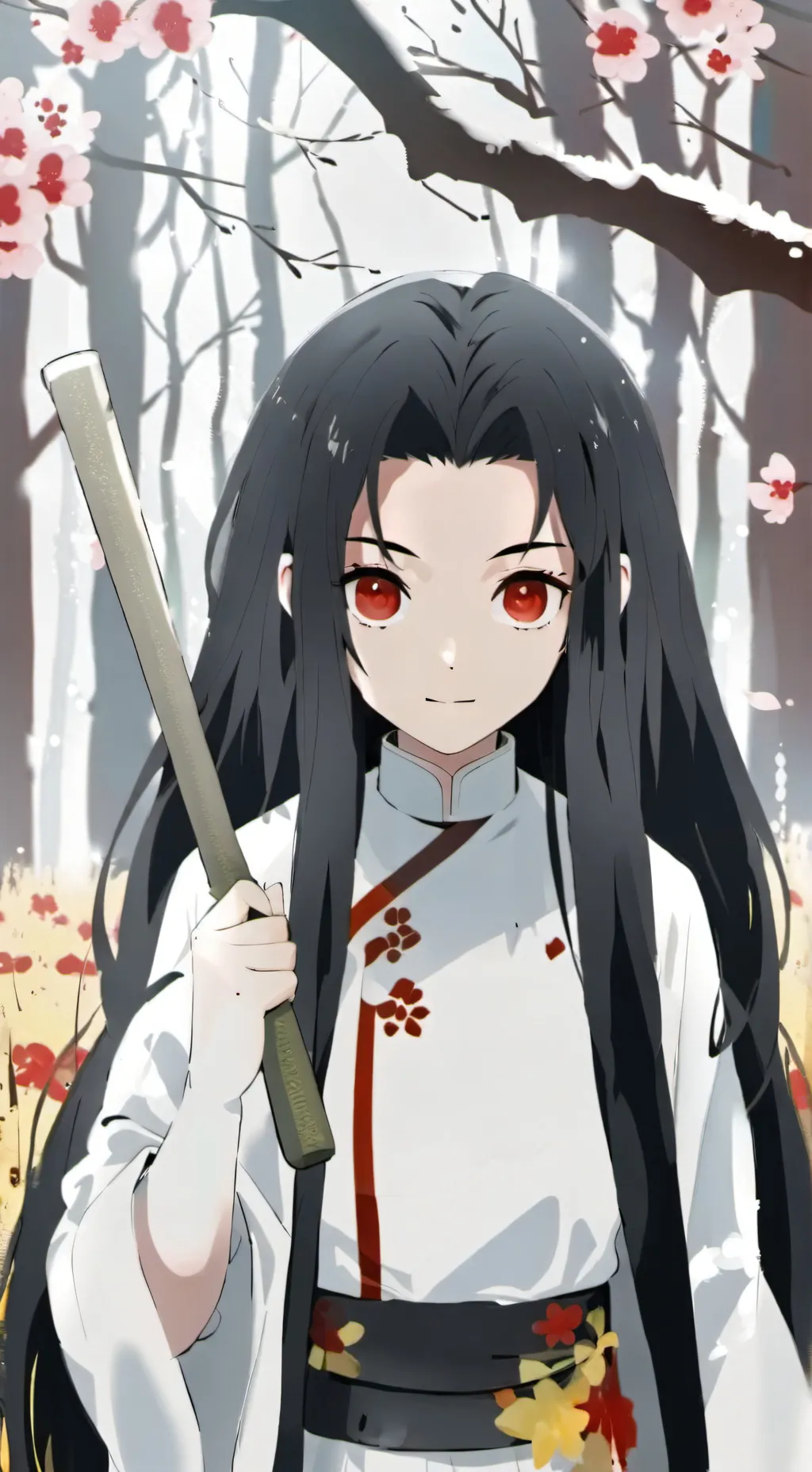 ai character: kny horror background