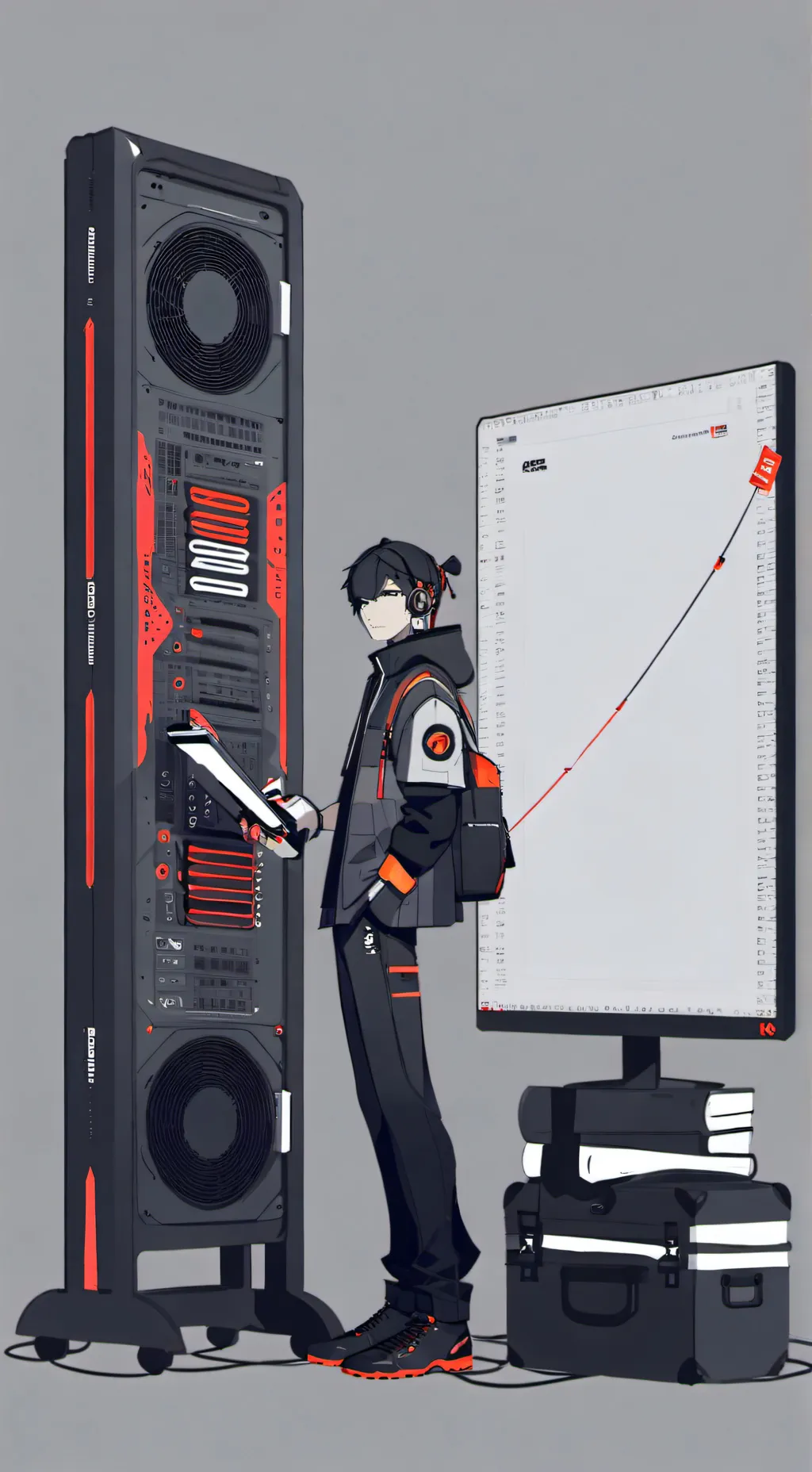 ai character: Game Tunes  background
