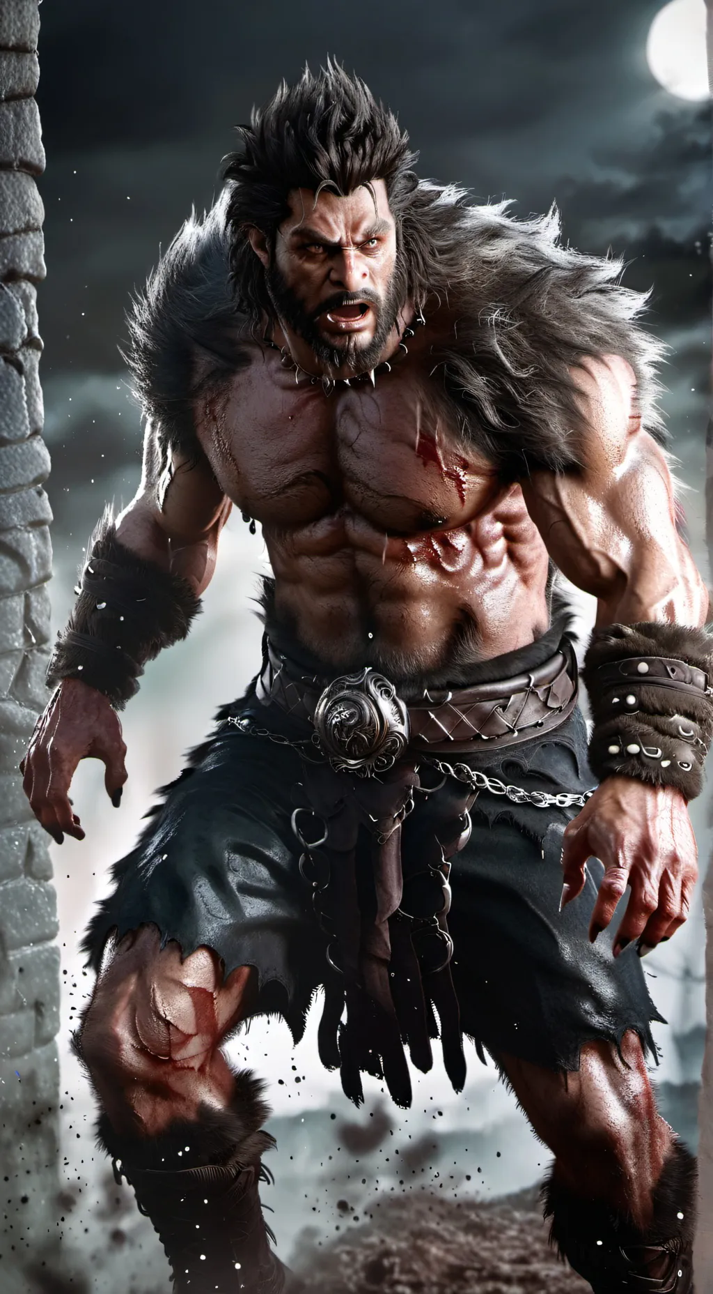 ai character: Wolf Man/ Jack background
