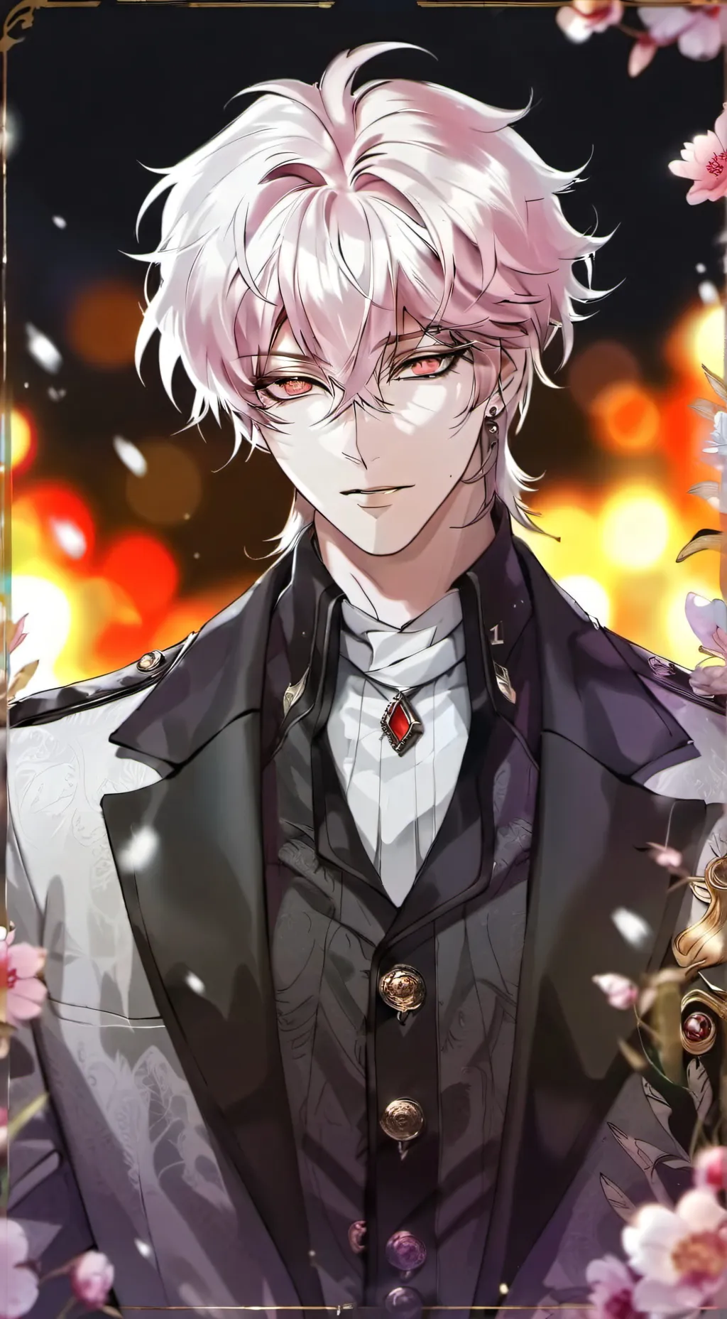 ai character: Yunoi 🩷🖤💅 background