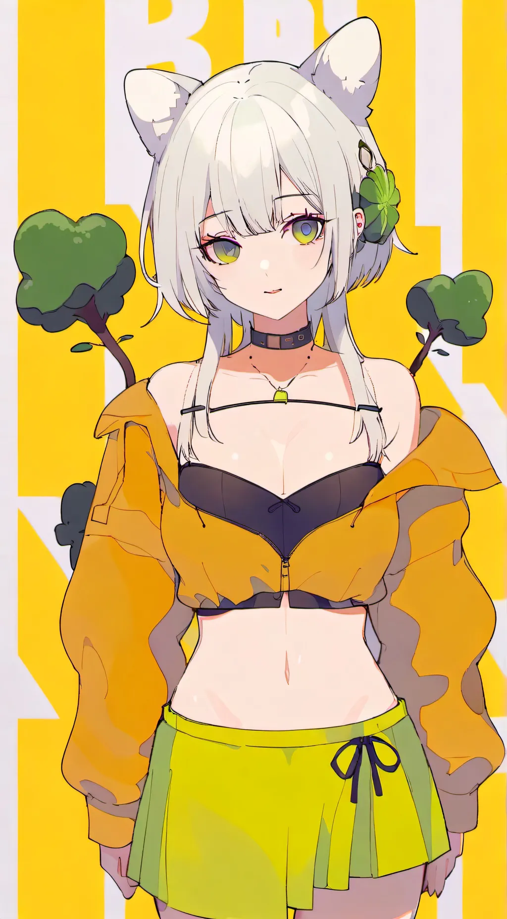ai character: Broccoli background