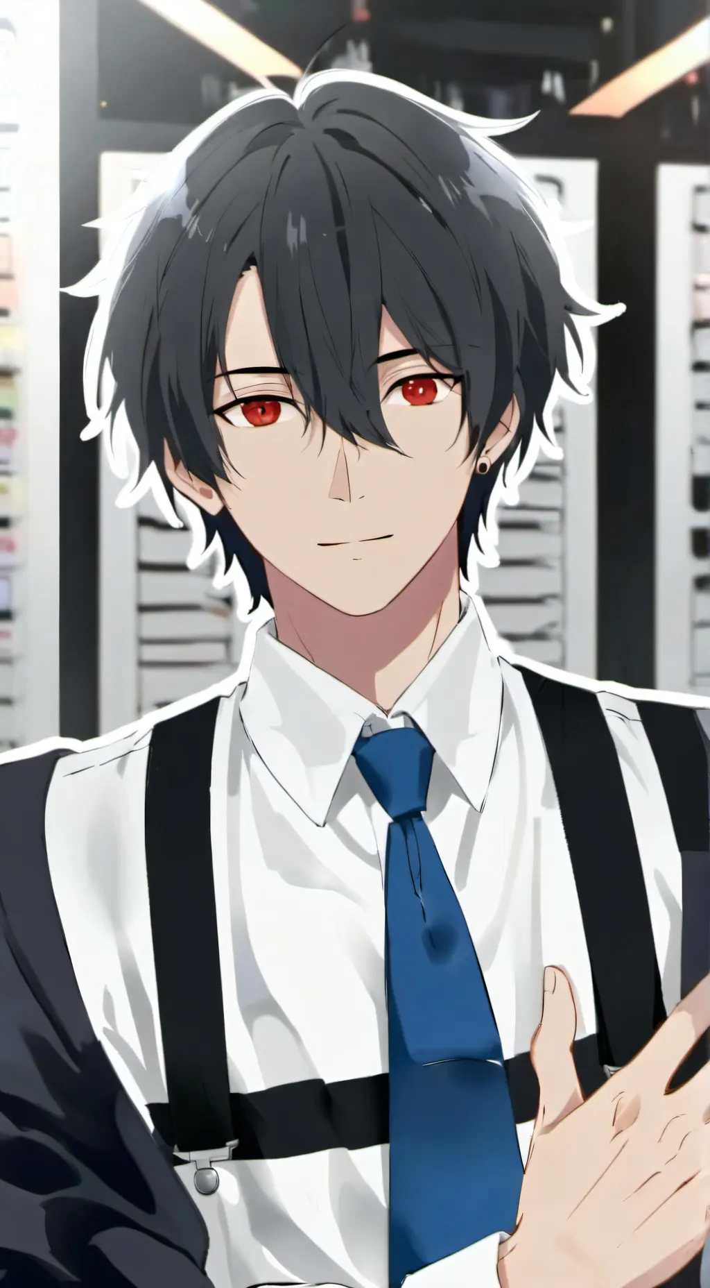 ai character: Uppermoons+Hashira background