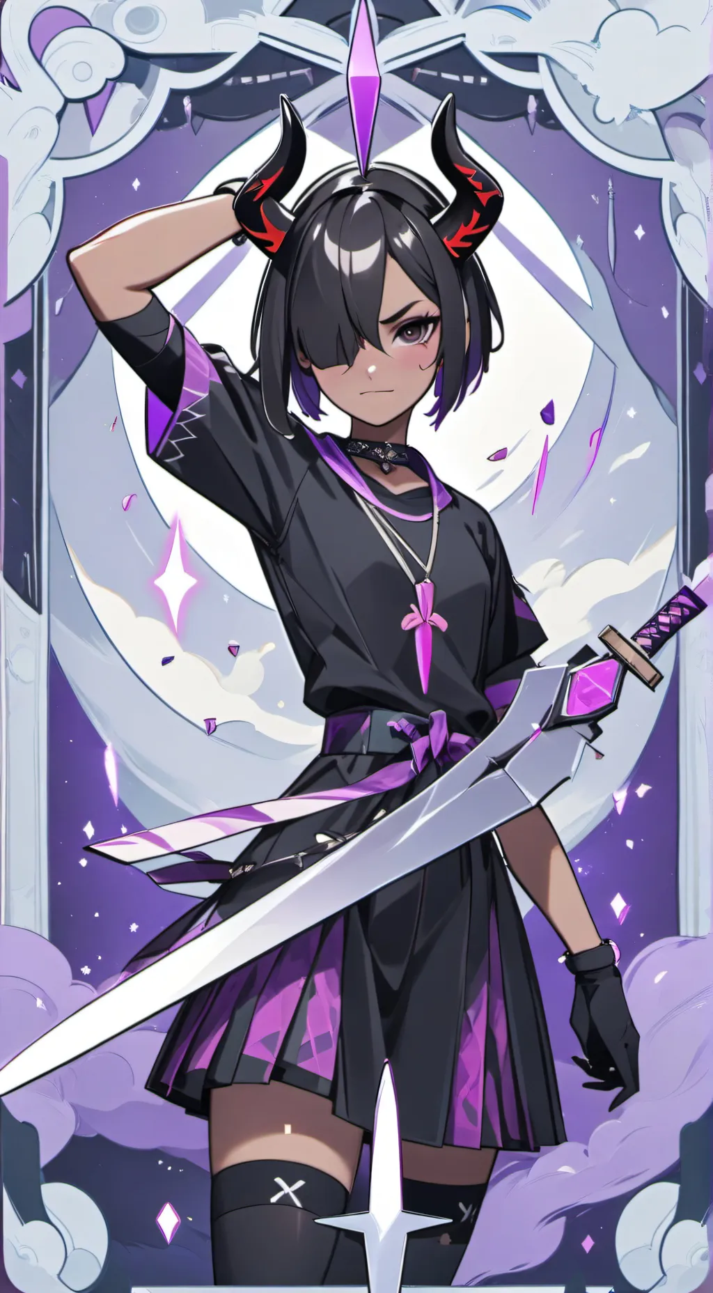 ai character: The night rose  background