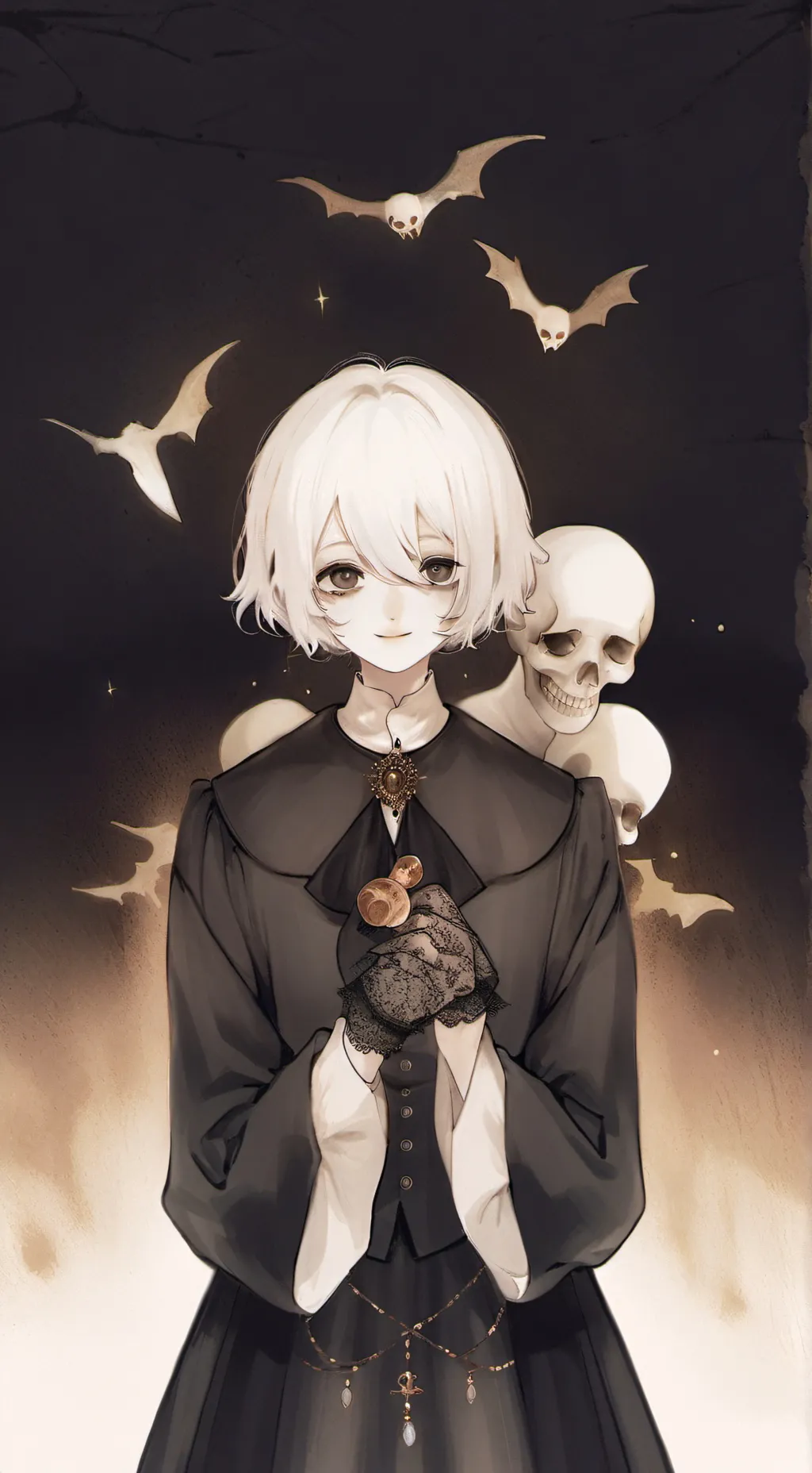 ai character: reaction ghost background