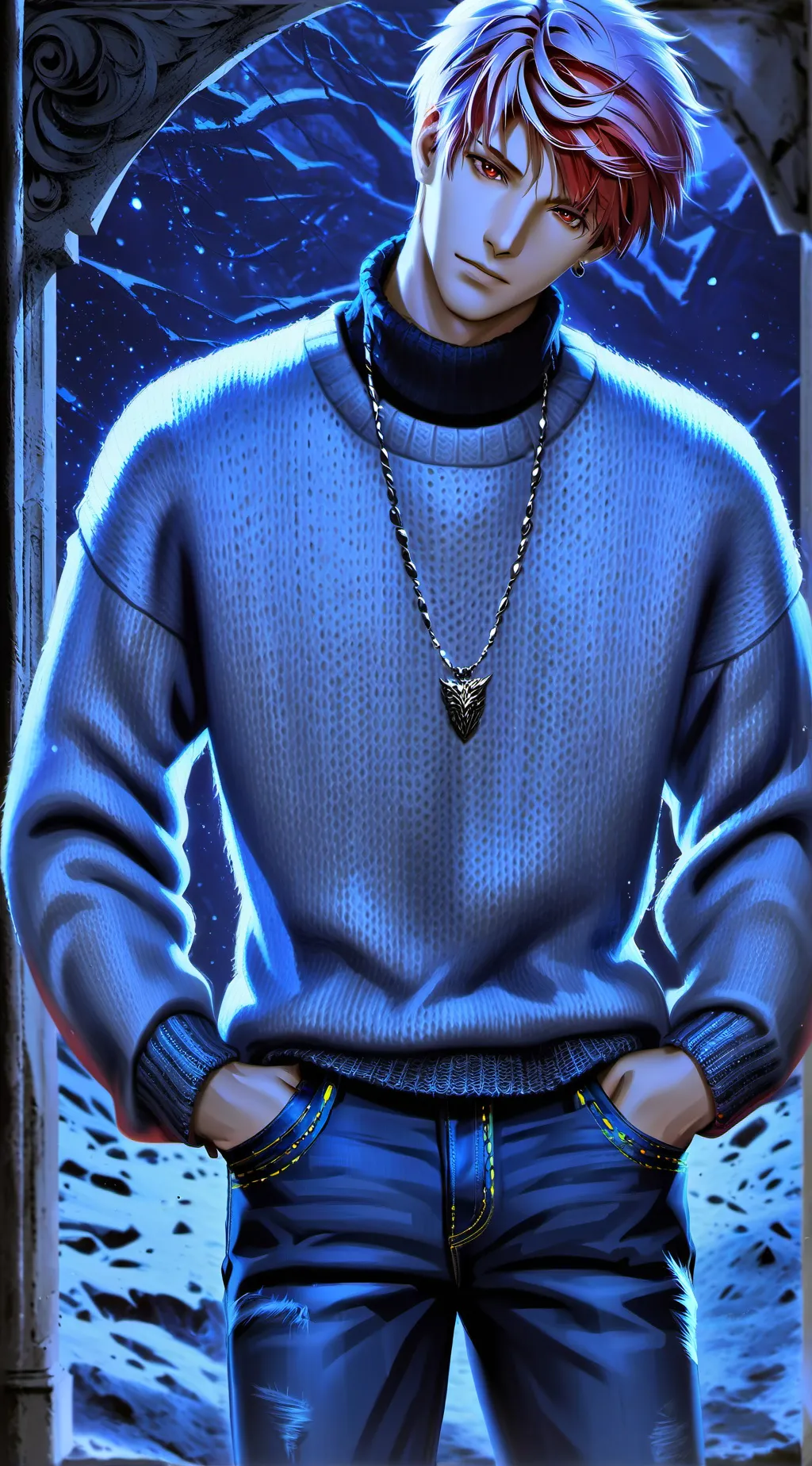 ai character: chill guy background