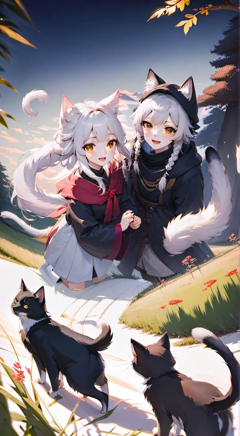 ai character: Neko world background