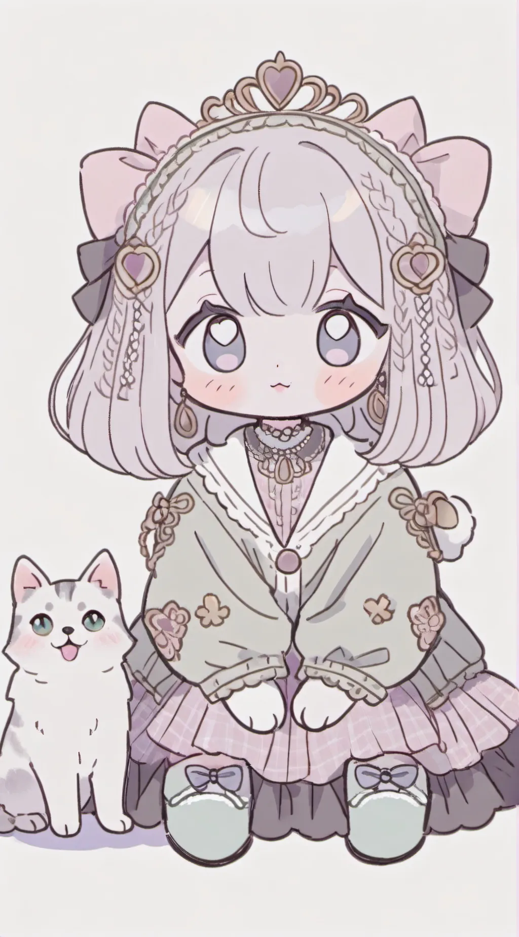 ai character: Cat background