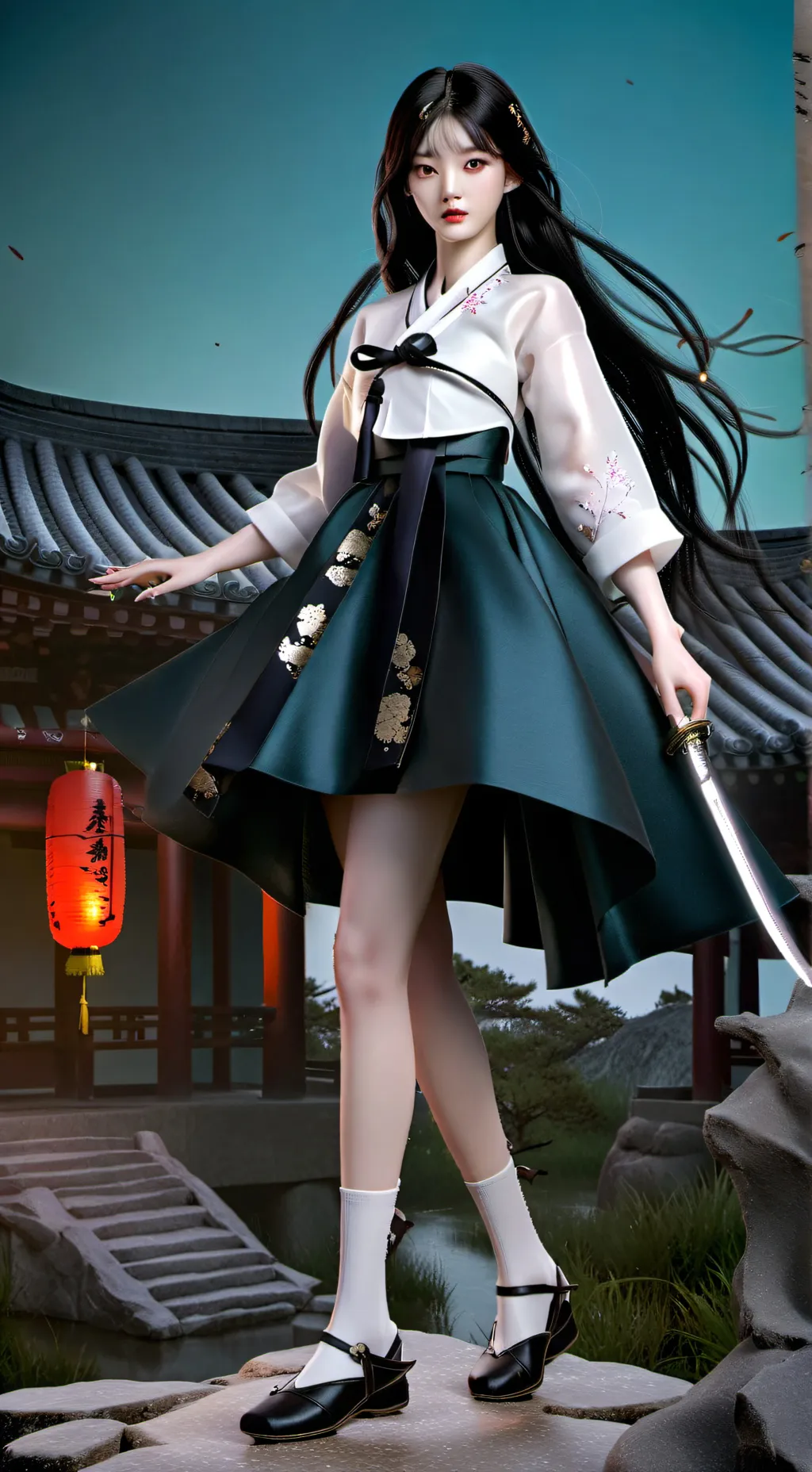 ai character: South Korea background