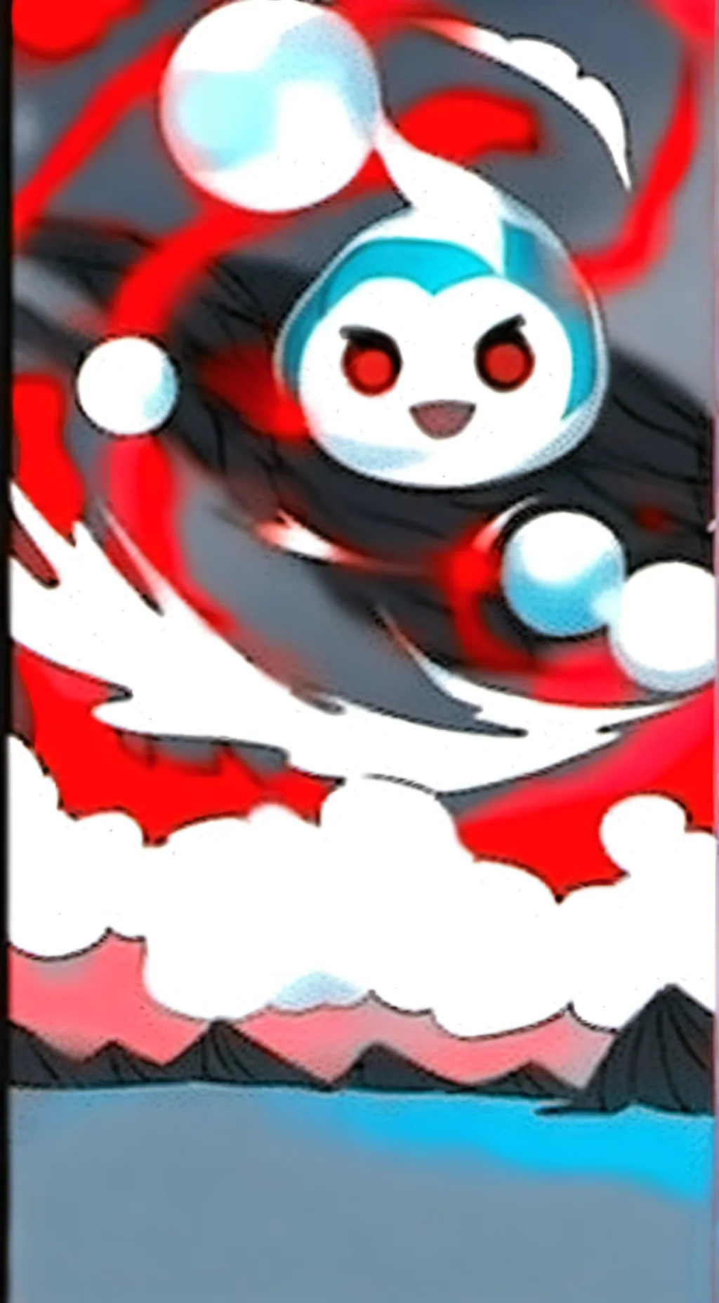 ai character: Sprunki fire background